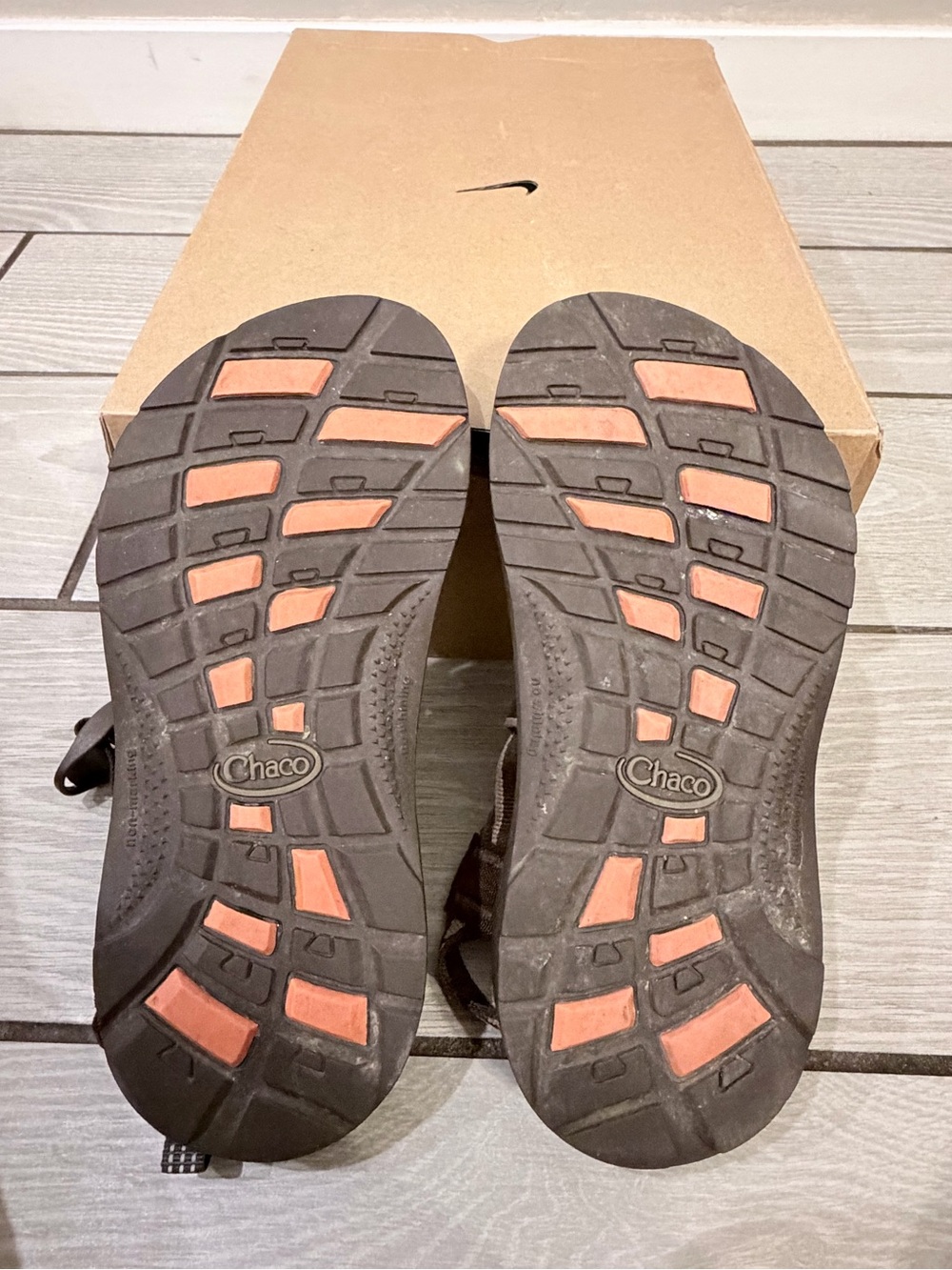 Chaco Kids Brown and Tan Adjustable Sport Sandals size 3 - Picture 7 of 7